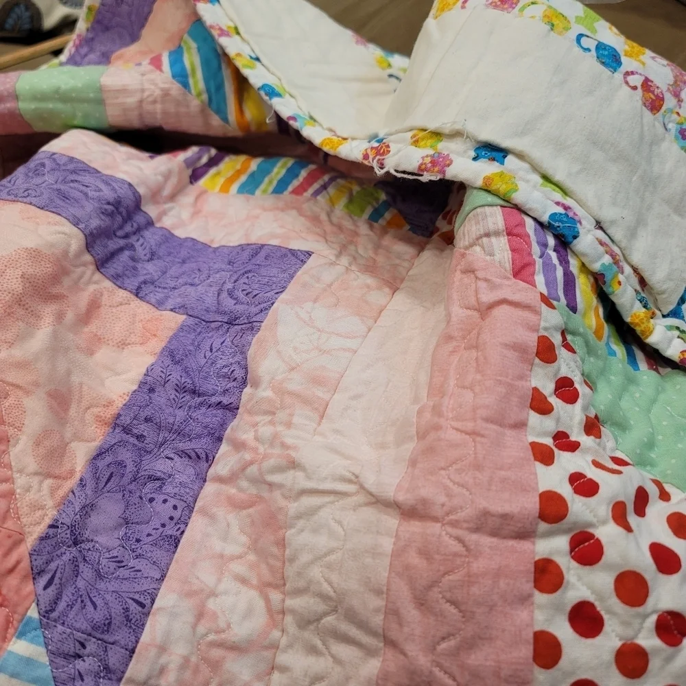 Handmade Modern Boy McFall's Quick Quilt Pattern Heirloom - 40 x 41